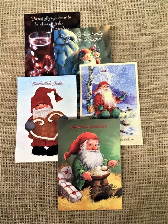 Perinteiset joulukortit 10 kpl/pkt - Joulukoristeet - svm0000002647 - 1