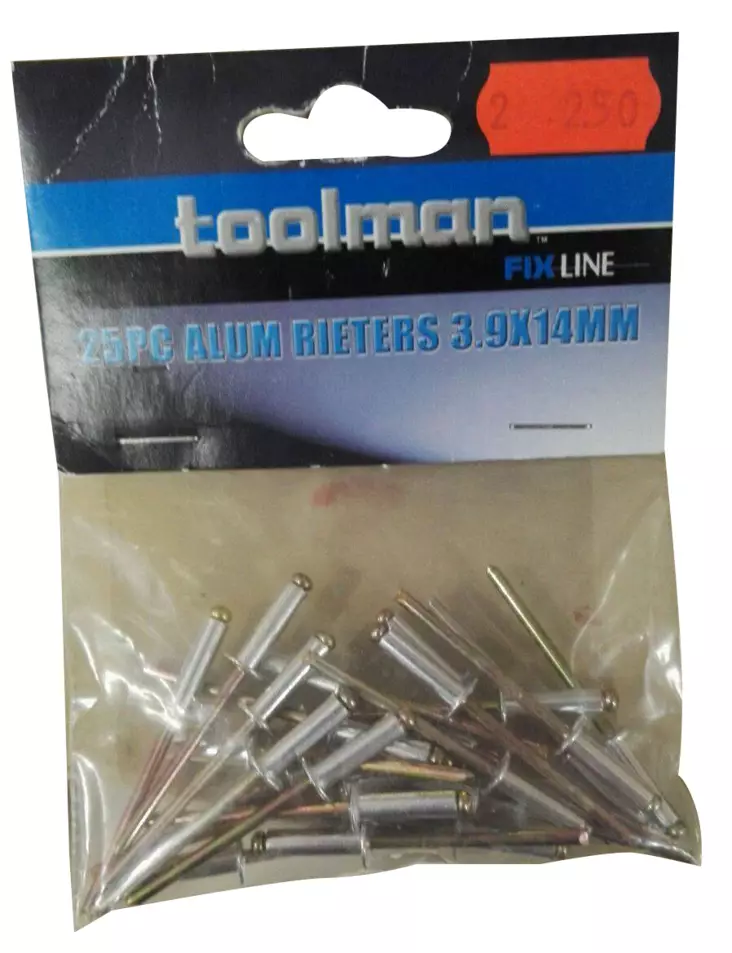 Popniitti 3,9x14 mm 25 kpl/pkt - Niitit ja hakaset - 6417536066717 - 1