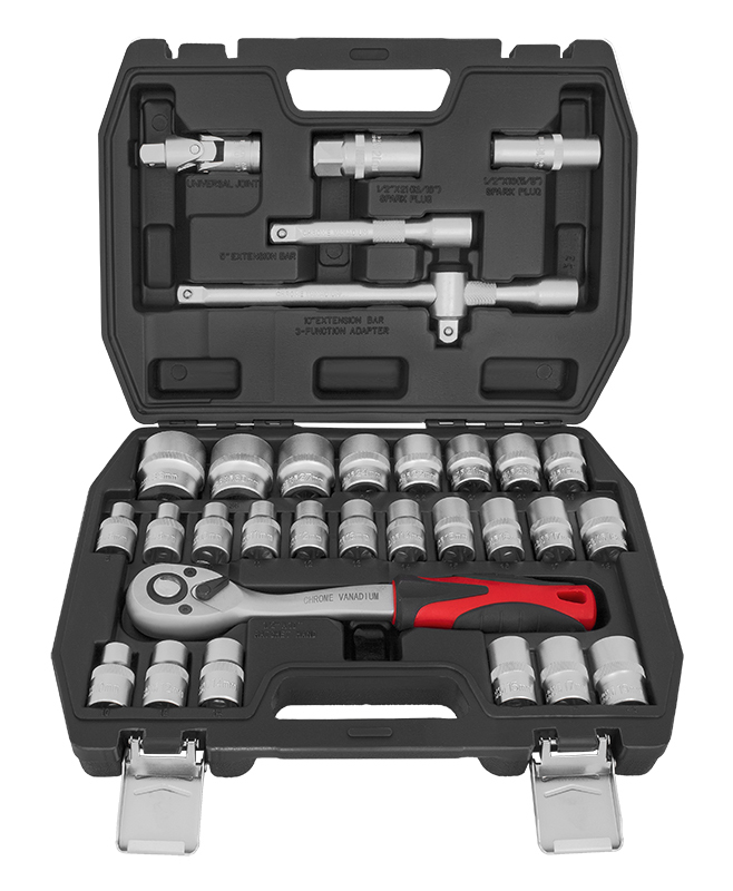 ProMaster työkalusarja 1/2" 32-os. - Hylsyt ja -sarjat - 6420286824277 - 1