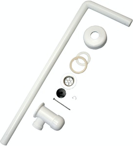 Pullovesilukko valkoinen täydellinen - Viemäröinti ja vesilukot - 6413820800257 - 1