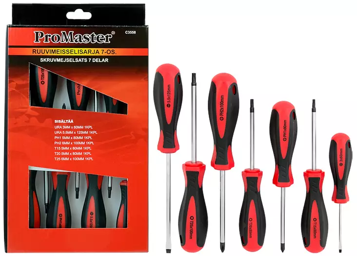 Ruuvimeisselisarja 7-os. ura/PH/Torx - Ruuvimeisselit ja -sarjat - 6420286835587 - 1