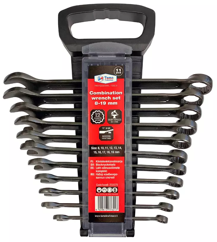 Tamo kiintolenkkisarja 11-os. 8-19mm - Kiintolenkkiavaimet - 6420613776217 - 1