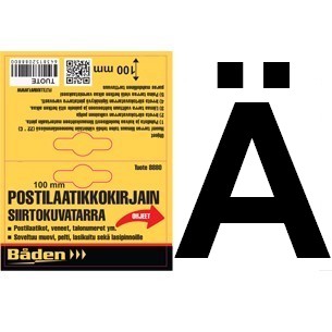 Tarrakirjain Ä 100 mm - Postilaatikot ja numerot - 6438152088647 - 1