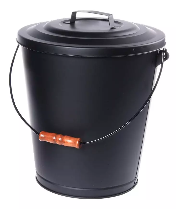 Tuhkaämpäri sangalla 37 cm - Tulisijatarvikkeet - 6410412590817 - 1