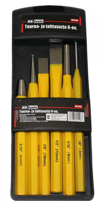 Tuurna- ja talttasarja 6-os. - Taltat ja piikit - 6430032155067 - 1