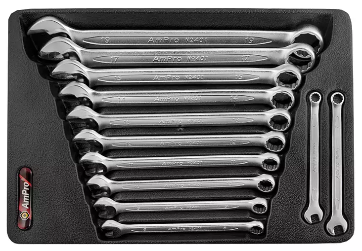 VB-kiintolenkkiavainsarja 12-os. 6-19 mm - Kiintolenkkiavaimet - 795609401807 - 1