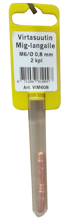 Virtasuutin Mig-langalle M6/0,8 mm - Hitsauspuikot - 8712067810097 - 1