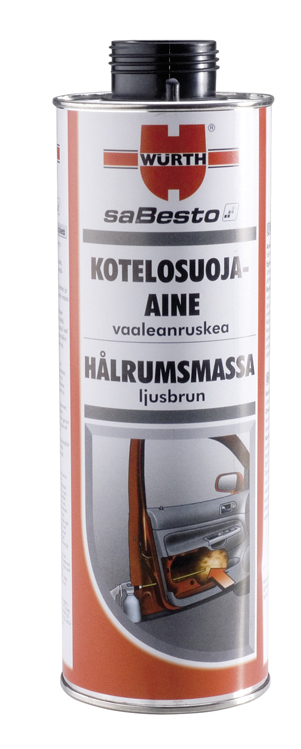 Wurth kotelosuoja-aine ruskea 1 litra - Autokemikaalit - 4045989296897 - 1