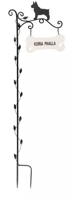 Puutarhakoriste kyltti Koiria pihalla 104 cm - Puutarhapatsaat, koristeet - 6410416457017 - 1