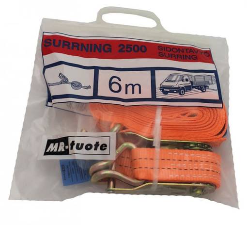 Kuormansidontaliina 2500 kg 6 metriä - Kuormaliinat - 6430013067297 - 1