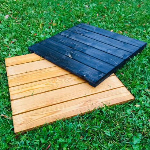 Puulaatta tumma 60x60 cm - Puutarhakalusteet - 6430040629987 - 1