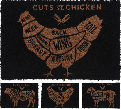 Ovimatto Butcher 39x59 cm - Puutarhatekstiilit - 8719987269097 - 1