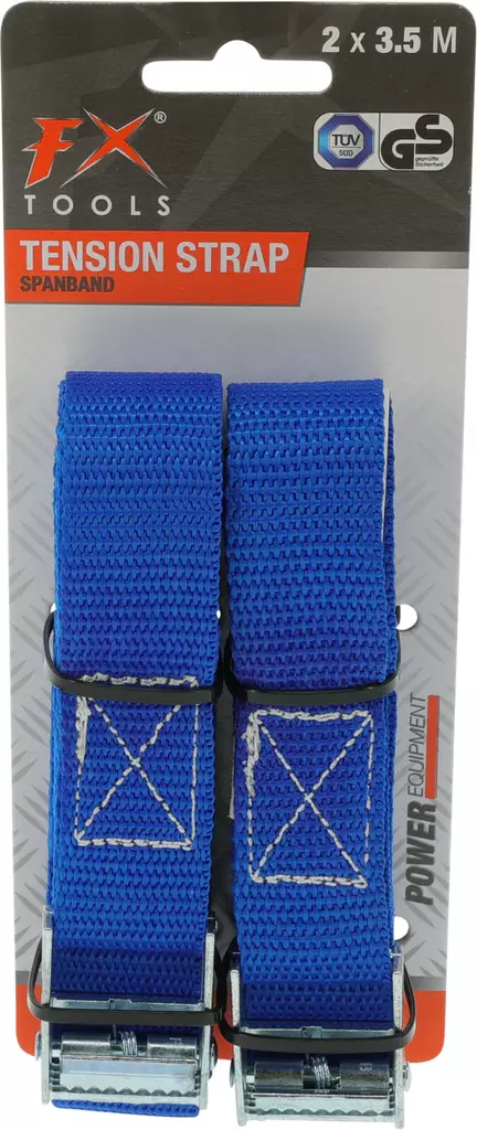 Kuormaliina pikalukolla 3,5 m sininen 2 kpl - Kuormaliinat - 8721037311007 - 1