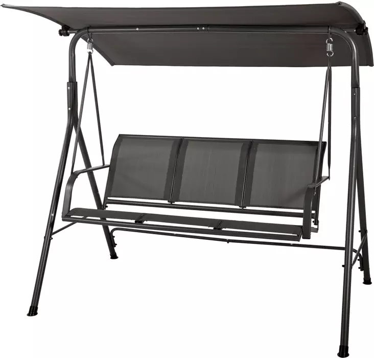 Puutarhakeinu katoksella tummanharmaa - Puutarhakalusteet - 8721037786157 - 1