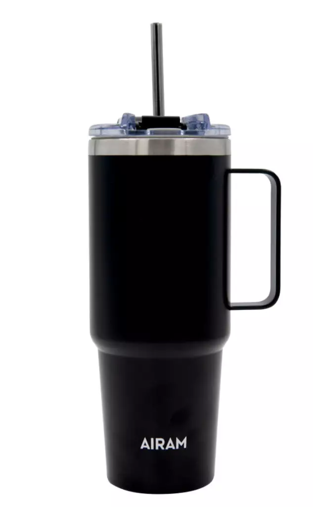 Airam Jumbo teräsmuki 850 ml musta - Retkiruokailu - 6435200308757 - 1