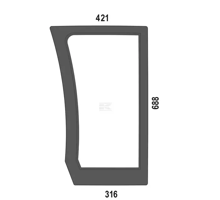 Alempi etuikkuna (DF 00205769010) - Ohjaamo ja kori - 8719493167887 - 1