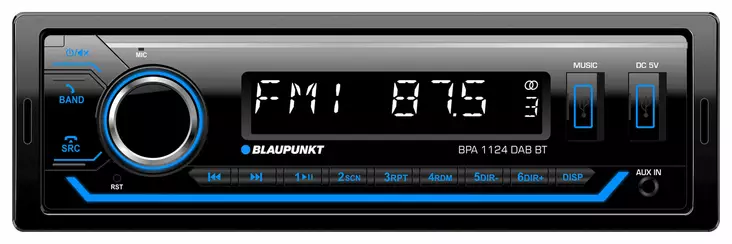 Blaupunkt autoradio BPA 1124 DAB BT (2x USB) - Autosähkötarvikkeet - 4260499853587 - 1