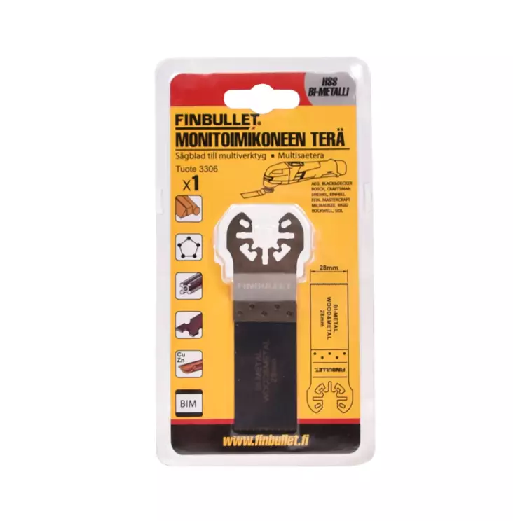 Finbullet Monitoimikoneen terä Bi-Metal - Muut leikkaustyökalut - 6438152033067 - 1