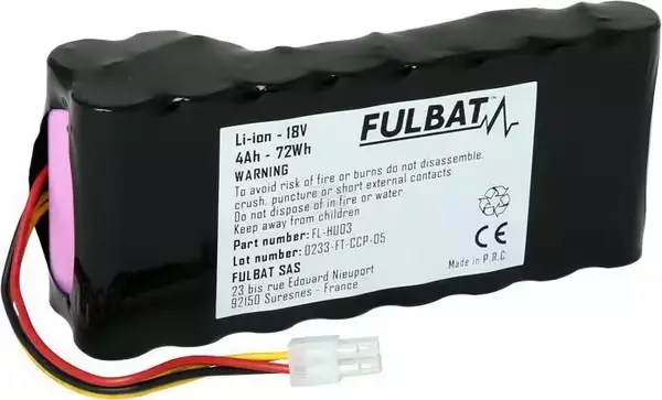 Fulbat FL-HU03 18 V 4 Ah akku robottiruohonleikkuriin - Robottiruohonleikkurin varaosat - FB560617 - 1