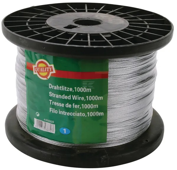 Galvanoitu teräsvaijeri 1,50 mm 1000 m - Aitanauhat ja -langat - 4018653038727 - 1