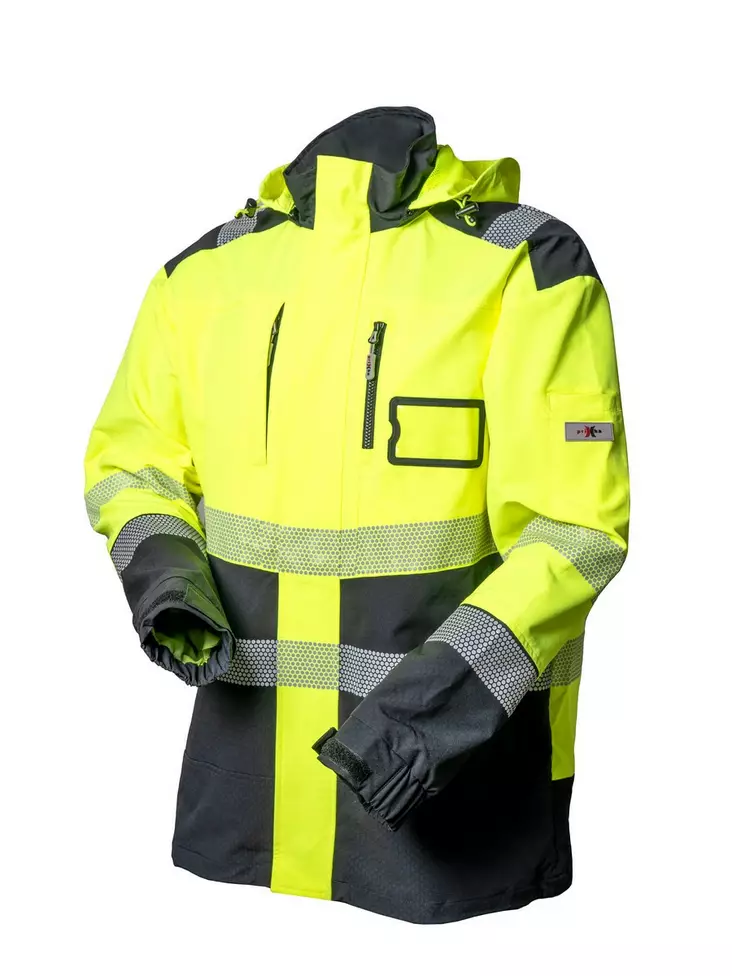 Huomioväri Stretch takki keltamusta - Talvi työvaatteet - 6418326414717 - 1