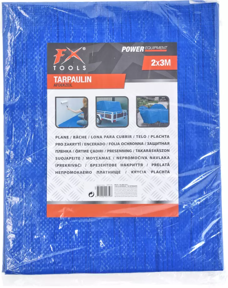 Kevytpeite 2x3m sininen - Peitteet, pressut - 8719202927597 - 1