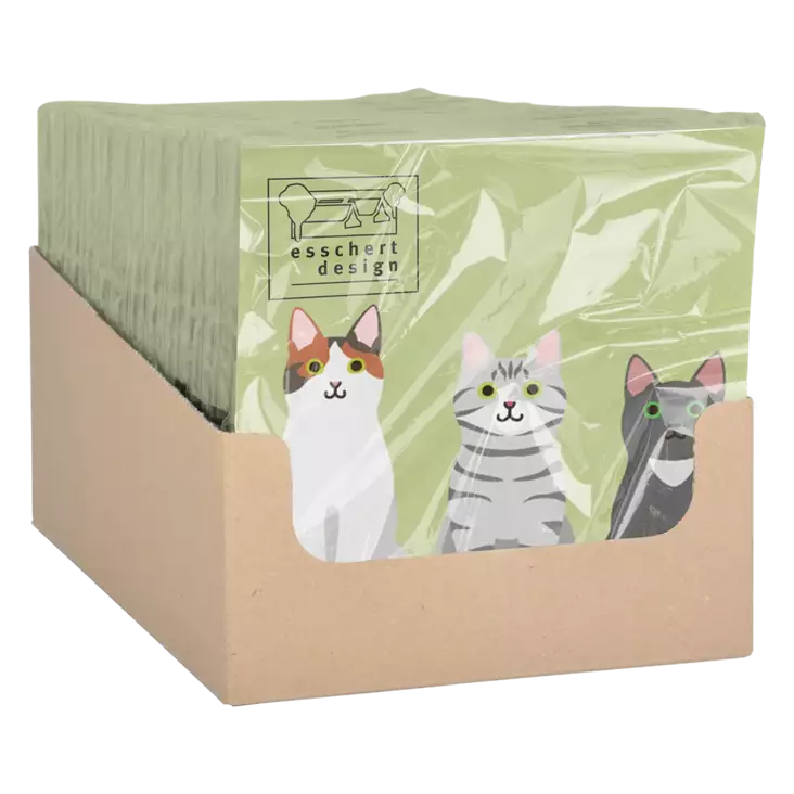 Kissa servetit 20 kpl/pkt - Kissa-aiheiset tuotteet - 8714982295607 - 1