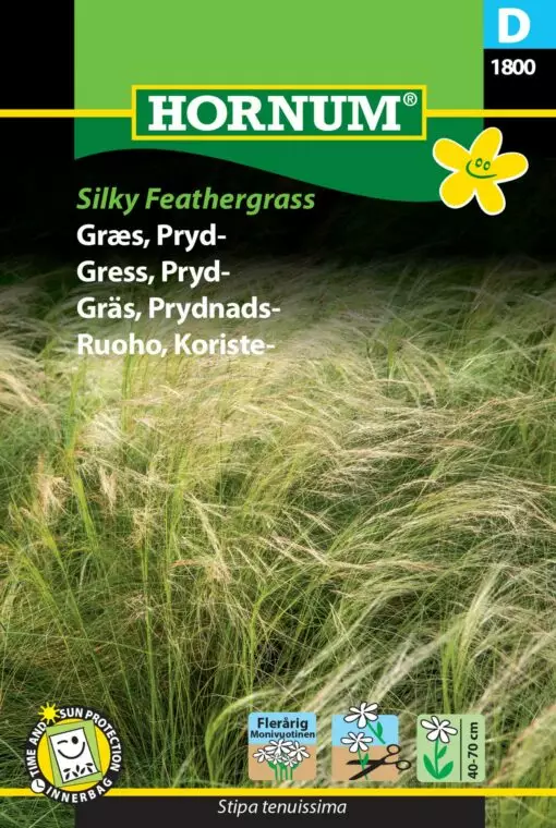 Hentohöyhenheinä ´Silky Feathergrass´ - Siemenet ja siemenperunat - 5708787018007 - 1