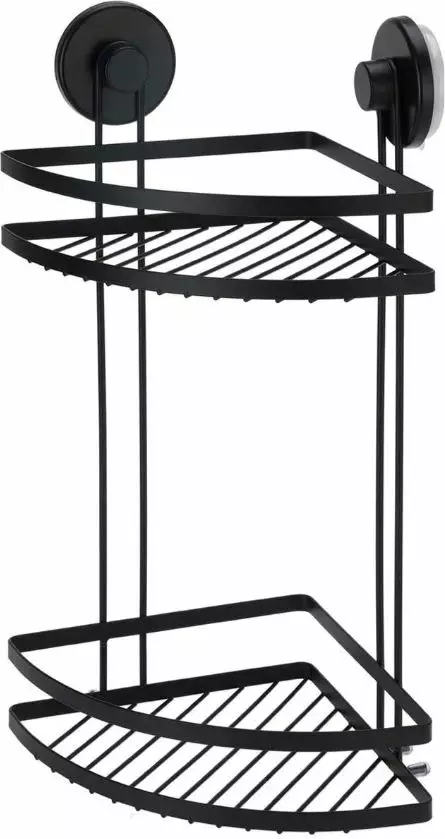 Kylpyhuonehylly kulmamalli kaksitasoinen - Kylpyhuonetarvikkeet - 8721037111737 - 1