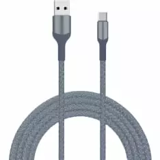 Latausjohto USB- C 2m harmaa - Matkapuhelintarvikkeet - 6438151019857 - 1