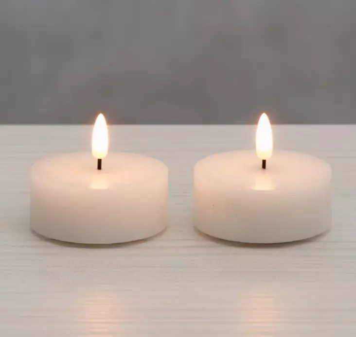 LED-kynttilä Maxi 2 kpl 3D liekki - Kynttilät - 6410416374277 - 1