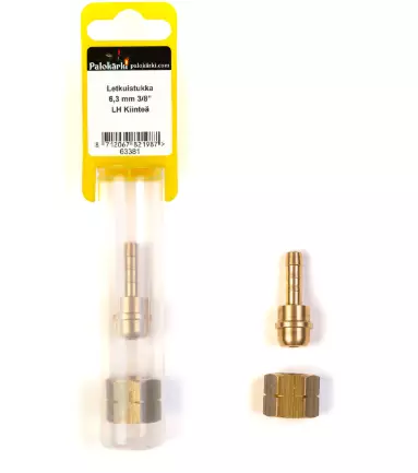 Letkuistukka 6,3 mm 3/8" LH Kiinteä - Muut hitsaustarvikkeet - 8712067821987 - 1