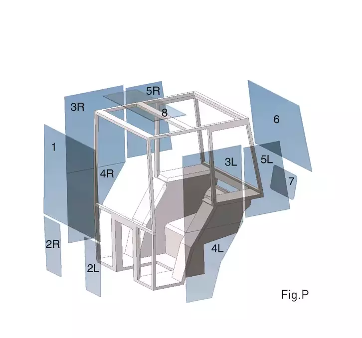 Oven lasi alempi, sopii Belarus - Ohjaamo ja kori - 8719607144117 - 1