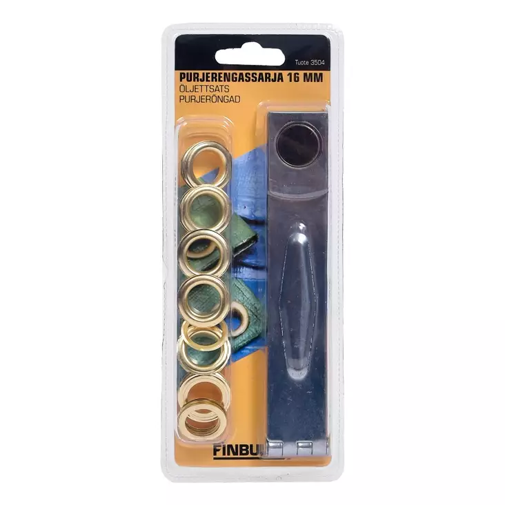 Purjerengassarja 16 mm rei'itystyökalulla - Peitteet, pressut - 6438152035047 - 1