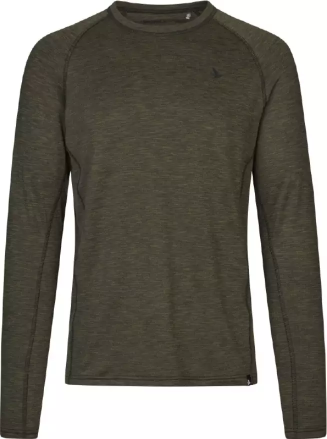 Seeland Peak T-shirt Pine green melange - Metsästysasusteet - 5714733674647 - 1