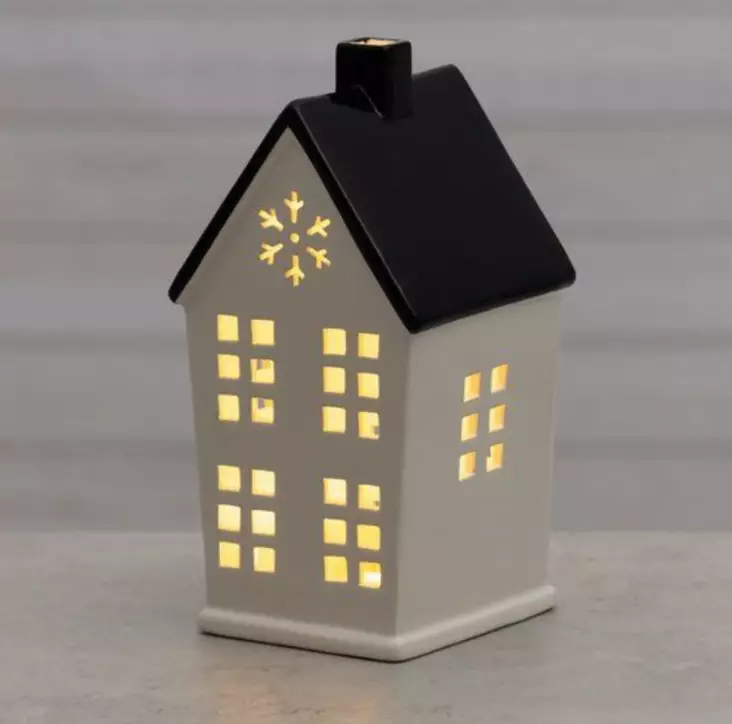 Talolyhty LED-valoilla 25 cm - Tunnelmavalot - 6410416374437 - 1