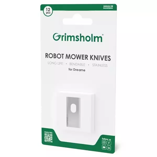 Terät 12 kpl, 36 x 18 x 0,9 mm - Robottiruohonleikkurin varaosat - 7333272011577 - 1