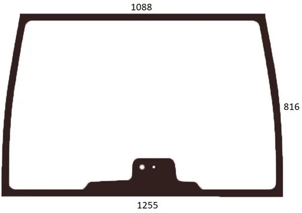 Tuulilasi, ylempi (Fendt G816810040050) - Ohjaamon lasit - 3660980032667 - 1