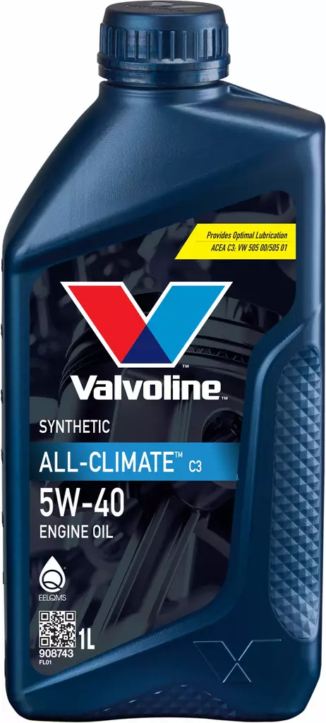 Valvoline All Climate C3 5W-40 moottoriöljy 1 l - Moottoriöljyt - 8710941015767 - 1