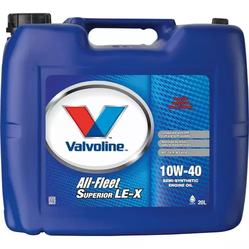 Valvoline All Fleet Superior LE-X 10W-40 moottoriöljy 20 l - Moottoriöljyt - 8710941035437 - 1