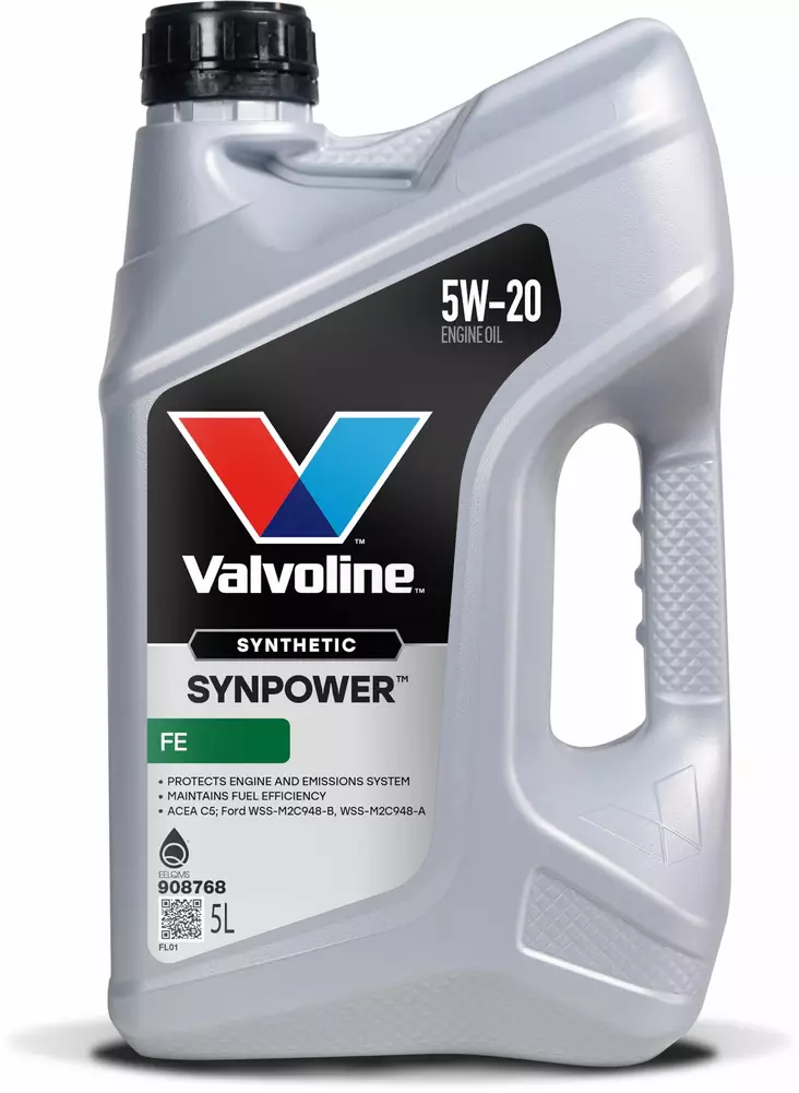 Valvoline SynPower FE 5W-20 moottoriöljy 5 l - Moottoriöljyt - 8710941018157 - 1