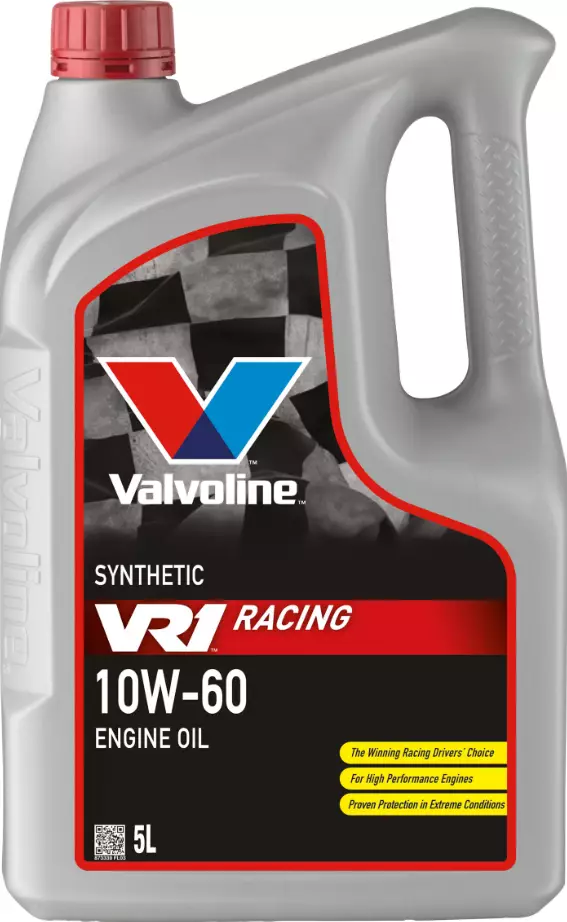 Valvoline VR1 Racing 10W-60 moottoriöljy 5L - Autokemikaalit - 8710941023007 - 1