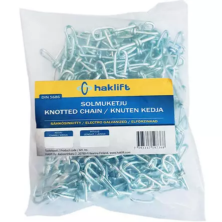 Haklift solmuketju 2,5 mm 5 m - Kettingit ja vaijerit - 7393347597368 - 1