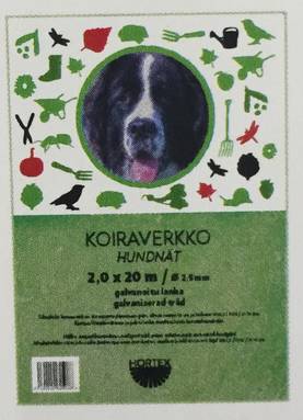 Koiraverkko 2 x 20 m - Aitaverkot - 6430040625088 - 1