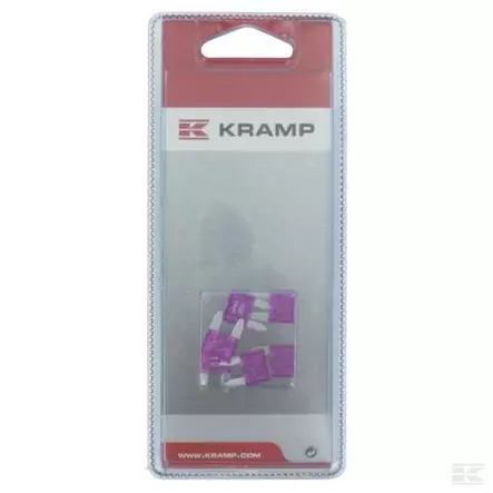 Lattasulake Mini, 3A, violetti, 6 kpl - Sulakkeet - 8716106125258 - 1