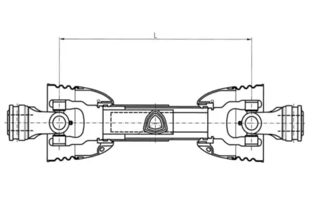 Nivelakseli Comer T80 121 cm 2000 Nm levykytkimellä - Nivelakselit levykytkimellä - T801210ENC12T48 - 2