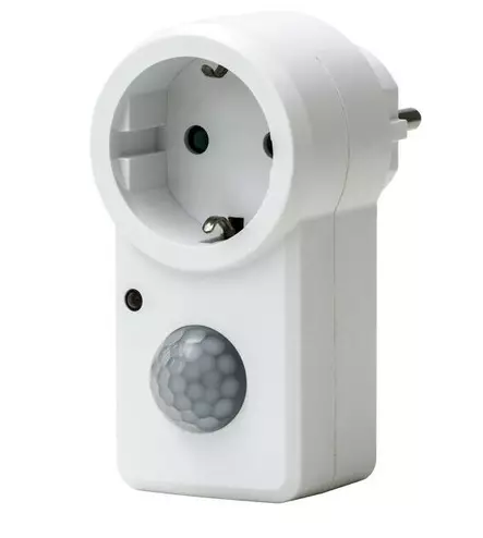 Pistorasia PIR-liiketunnistimella ja hämäräkytkimellä - Rasiat ja pistokkeet - 6435200258878 - 1