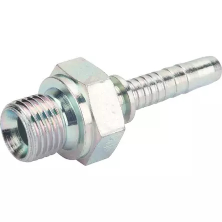 Puristettava liitin DN10 1/2" BSP uros - Hydrauliikka - 8716106441228 - 1