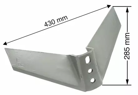 Siipiterä 430 x 8 mm - Maanmuokkaustarvikkeet - 5700031389888 - 1