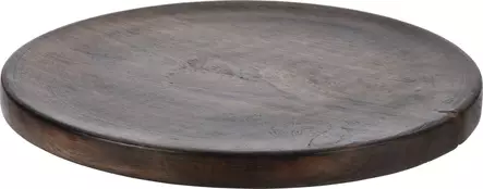 Tarjoilualusta tumma puinen 30 cm - Tarjoiluastiat, kattaus - 8719987650208 - 1